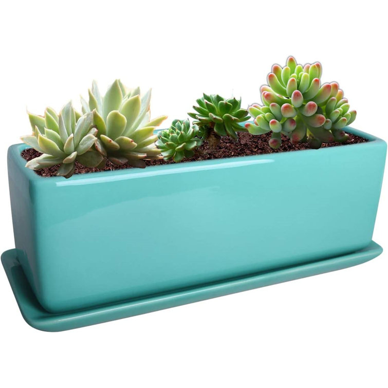 Latitude Run® Ceramic Window Box Planter Wayfair
